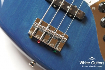 2021 Collection Made in Japan Hybrid II Jazz Bass - Indigo Trans